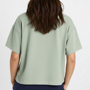 Service OEM, chemises à manches courtes pour femmes de haute qualité, respirantes, séchage rapide, vêtements de sport, golf, 100% coton, été pour femmes - Product Image 6