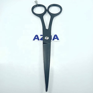 Vente en gros Ciseaux de barbier enduits de noir avec bords tranchants Poignée ergonomique pour la coupe de cheveux en salon et à la maison - Product Image 2