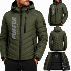 New Winter Puffer <b>Jackets</b> Men's Coats Male Casual <b>Thick</b> Outwear <b>Fleece</b> Warm Factory Direct Outdoor Men's Lightweight Packable - Product Image 1