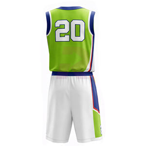 Maillots de basket personnalisés respirants en polyester 100 % pour équipes, grandes tailles, par sublimation - Product Image 5