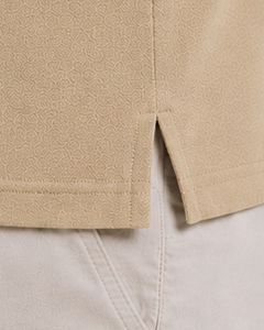 Polo Beige para Hombre, Manga Corta, Tela de Algodón Piqué, Diseño Liso Informal, Cuello Camisero, Polo Clásico Personalizado de Verano - Product Image 5