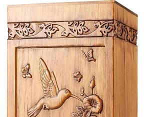 Urnas de Cremación de Madera Marrón Hechas a Mano, Estilo Americano Moderno, Decorativas para Funerales y Entierros, Artículos Funerarios Premium, Logotipo Personalizado - Product Image 2