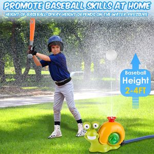 Giocattolo Spruzzatore d'Acqua a Forma di Baseball 2 in 1 con Rotazione a 360 Gradi e 2 Ugelli per Divertimento Estivo dei Bambini - Product Image 3