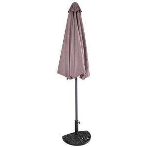 Ombrellone da Patio Semicircolare da 9 Piedi in Tessuto Poliestere per Giardino, Spiaggia, Villa, Hotel, Parco e Uso Esterno - Product Image 2