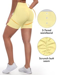 Running Shorts For Women Workout Gym Biker Shorts High Waisted Tummy Control Butt Lifting Sports Yoga Booty Scrunch Butt Shorts - Product Image 5