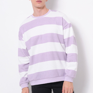 เสื้อสเวตเชิ้ตคอกลมสีขาวลาเวนเดอร์แบบยูนิเซ็กซ์ ทรงปกติ ผ้าฝ้ายถัก สไตล์ลำลอง ปักลาย аппліке สำหรับฤดูหนาว - Product Image 1
