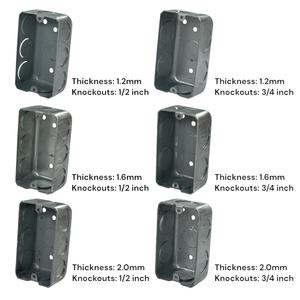 Caja de Conexiones de Acero Galvanizado de Una Sola Entrada Resistente a la Corrosión por Fuego, 2.0 mm de Grosor - Product Image 5