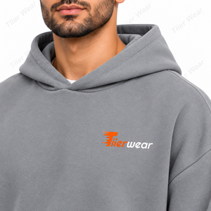 เสื้อฮู้ดดี้ครอปทรงใหญ่สำหรับผู้ชาย ปี 2026 ผ้าฝ้าย 100% หนัก 600 กรัม สีพื้น ทรงบ็อกซี่ ไม่มีเชือกผูก ฮู้ดใหญ่ ทรงโอเวอร์ไซส์ - Product Image 5