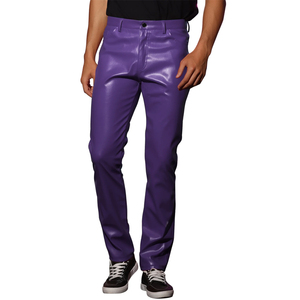 Top Design High Quality Men's Leather <b>Pants</b> New Arrival Casual Style Wholesale Men Leather <b>Pants</b> With OEM Service - Product Image 1