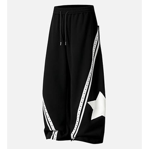 <b>Baggy</b> <b>Trousers</b> <b>Men</b> Women Loose Fit Lightweight Casual Breathable Eco-Friendly 100% Cotton Streetwear Sweatpants Wide Leg Joggers - Product Image 6