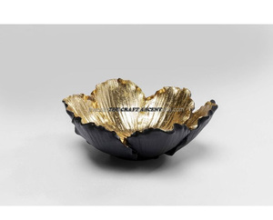 Tazón de Metal para servir al por mayor, tazón y vajilla decorativos de aluminio dorado personalizados, tazón de aluminio decorativo de lujo para el hogar y la cocina - Product Image 2