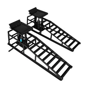 Pacco da 2 rampe per auto idrauliche nere elevatore alto 11000 libbre per Automotive martinetti basso profilo cambio olio supporto per Garage auto - Product Image 1