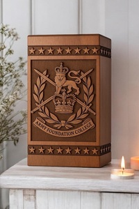 Urna Funeraria Personalizada de Madera de Palisandro, Estilo Militar del Ejército Australiano, Grabada, Ecológica y Duradera, Estilo Americano - Product Image 3