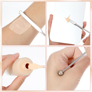 Espátula para Maquillaje con Silicona, Espátula Cosmética de Doble Borde de Acero Inoxidable Alemán, Calidad Grado A+, Personalizable - Product Image 6
