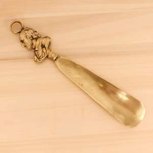 Compact Brass Shoe Horn Handy Shoe <b>Helper</b> Tool For Easy Carry And Quick Shoe Wearing Anywhere - Product Image 2