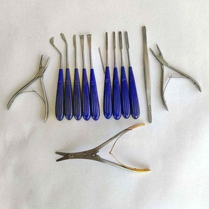 ชุดเครื่องมือรักษาหลังการผ่าตัดเสริมจมูก 13 ชิ้น สำหรับศัลยกรรมพลาสติก ผลิตจากเหล็กกล้าไร้สนิมคุณภาพพรีเมียมจากเยอรมนี สำหรับการผ่าตัดใต้กระดูกอ่อน SURGINEXA - Product Image 2