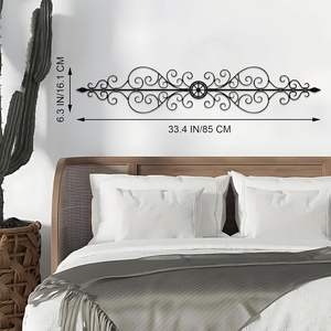 Decoración de Pared Metálica Elegante para Sala de Estar, Dormitorio u Oficina, Escultura de Pared con Estilo para Decoración de Interiores - Product Image 2