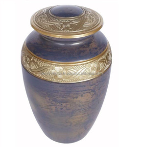 Urne funéraire en métal exclusive à vente rapide avec finition peinte Urne funéraire de décoration intérieure pour le stockage des cendres - Product Image 5