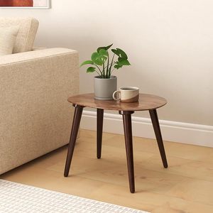 Mesa de Centro Ovalada para Sala de Estar, Mesa Moderna con Estructura Metálica y Tapa Elegante para Decoración del Hogar - Product Image 6