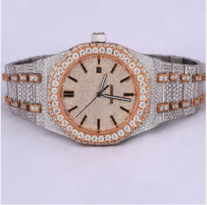 Montre de luxe unisexe VVS D Color Moissanite, automatique mécanique, style Hip Hop, entièrement sertie de diamants, cadran de qualité supérieure pour homme - Product Image 1