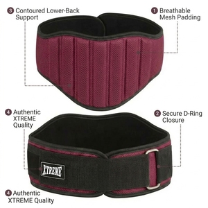 Cinturón de levantamiento de pesas de nailon ligero, tamaño personalizado, para sesiones de entrenamiento, cinturón de entrenamiento de cintura, color personalizado, equipo deportivo - Product Image 2