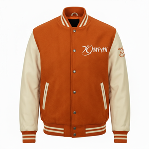 Vêtements d'extérieur professionnels de style athlétique avec doublure matelassée, broderies et patchs, style vintage américain - Product Image 1