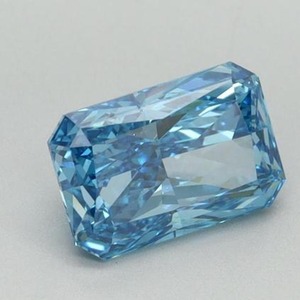 Diamant bleu fantaisie de laboratoire, taille radiant, de 1,00 à 5,00 carats, certifié, clarté VVS VS, diamant bleu synthétique pour bague - Product Image 2