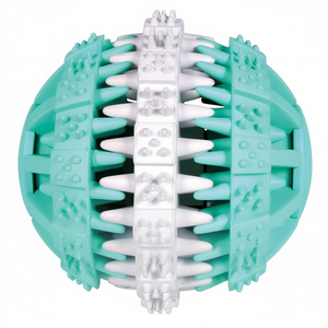 Jouet à mâcher pour animaux de compagnie en caoutchouc naturel à la menthe, Fun Tooth Ball, 7 cm - Product Image 2