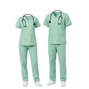 Unisex Hospital Nursing Uniform <b>Set</b> Quick-drying <b>Scrub</b> <b>Set</b> - Product Image 2