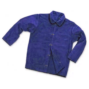 Veste de soudeur en cuir de vachette pleine fleur haute performance, vêtement de sécurité de qualité avec protection de haut niveau - Product Image 6
