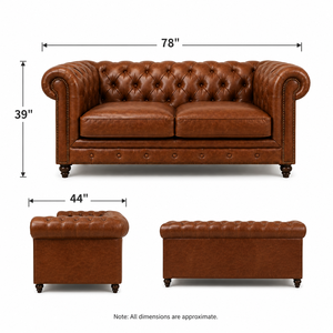 Premium 2 Seater Chesterfield Leather <b>Sofa</b> Manufacturer Luxury Tufted Couch for Hotel and Villa Furniture Projects Leather <b>Sofa</b> - Product Image 3