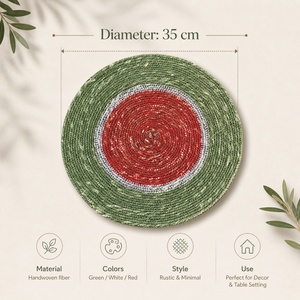 100% Natural Seagrass <b>Table</b> <b>Mat</b> | <b>Round</b> Eco Friendly Placemat | Handmade Woven Dining Decor | Export Quality Indian Supplier - Product Image 5