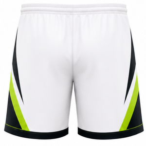 Pantalones Cortos de Voleibol Blancos y Verdes, Ropa Deportiva de Alto Rendimiento, Uniforme de Competición para Equipos, Ropa de Entrenamiento con Diseño Lateral en Contraste - Product Image 2