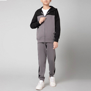 High Quality Kids <b>Tracksuit</b> 100% Polyester Breathable Solid Pattern Acid Wash Plus Size Custom Logo Printing OEM Service - Product Image 3