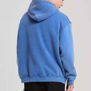 เสื้อฮู้ดดี้ผู้ชายไซส์ใหญ่ขายดี ดีไซน์พิเศษ สีซีดแบบซันเฟด คุณภาพสูง เนื้อผ้าเรียบง่าย สวมใส่สบายสำหรับฤดูหนาว - Product Image 4