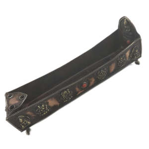 Nouveauté : Brûleur et support métalliques 2-en-1 pour encens tibétain en poudre, à usage aromatique longue durée - Product Image 6