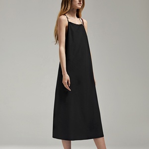 Summer Elegant Simple Backless Strap Solid Slim Fit Evening Party Beach Dresses Women Everyday Dresses Women Office dresses - Product Image 2