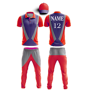 Ensemble uniforme léger personnalisé avec nom d'équipe pour kit de cricket unisexe grande taille respirant anti-plis extensible dans les quatre sens - Product Image 1