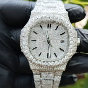 Relojes Deportivos de Lujo al por Mayor para Hombre y Mujer, Diseño Hip Hop, con Incrustaciones de Moissanita VVS Color D, Relojes Automáticos Mecánicos - Product Image 1