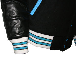 Chaquetas Varsity Personalizadas con Logotipo, Tallas Grandes para Hombre y Mujer, Cuerpo de Lana con Mangas de Cuero, Chaquetas de Béisbol de Invierno, Chaquetas Letterman - Product Image 4