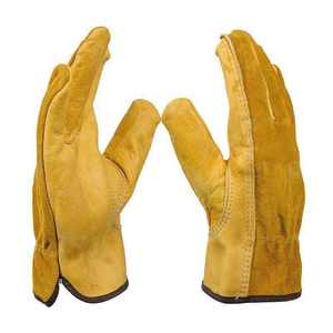 Gants de travail de sécurité mécaniques unisexes en cuir de vachette suédé haute visibilité, personnalisables avec logo, vente en gros 2026, Bruxelles - Product Image 2