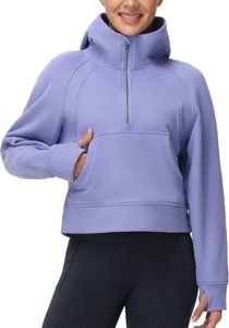 Sudadera con Capucha para Mujer, con Cierre de Cremallera, Bolsillos de Forro Polar, Transpirable, Impermeable, 100% Algodón, para Invierno - Product Image 4