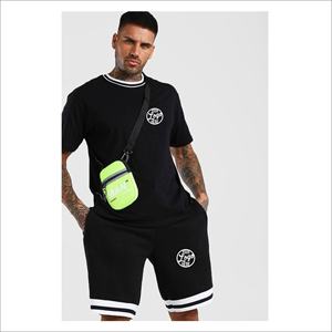 Short double en tissu de coton pour homme, avec poches latérales, tenue première qualité, offre spéciale - Product Image 1