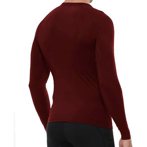 Chemises de compression pour l'entraînement, design tricoté uni, tissu extensible et respirant, anti-rides, léger, écologique - Product Image 3