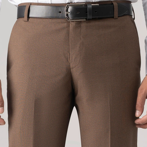 Pantalon habillé pour homme, taille haute, coupe droite, pour le bureau, avec poches, tenue décontractée, personnalisable avec logo et couleurs - Product Image 2