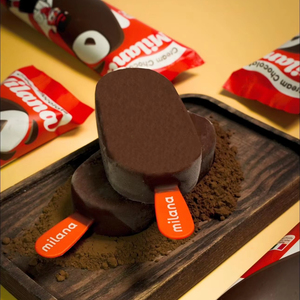 ไอศกรีมแท่งช็อกโกแลตกรุบกรอบพรีเมียม เจลาโต้รสนมเข้มข้น ขนมหวานแช่แข็งเคลือบช็อกโกแลต รับผลิตแบบ OEM แบรนด์ส่วนตัว - Product Image 1