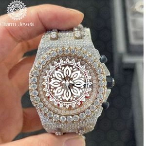 Montre de luxe pour femme en acier inoxydable, boîtier rond de 38 mm, mouvement à quartz analogique, cadran en cristal saphir, aiguilles lumineuses, fermoir pliant - Product Image 3