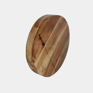 Vente en gros Assiette alimentaire en bois Plateau rond en bois Assiette de présentation en bois personnalisée/Plats ronds de service de fruits au meilleur prix - Product Image 2