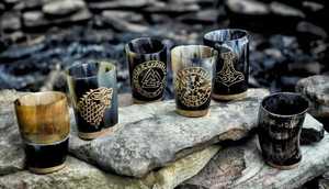 Coupe à boire artisanale en corne de buffle polie, style viking, toucher réel, rustique, tasse à bière médiévale par WONDER OVERSEAS - Product Image 2