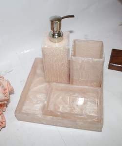 Juego de Baño Multifuncional de Resina con Diseño en Espiral para el Hogar, Dispensador de Jabón, Kit de Maquillaje, Porta Brochas, Bandeja de Almacenamiento para Tocador a un Precio Accesible - Product Image 6